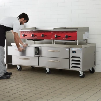 Beverage-Air WTFCS72HC 4 Drawer 72" Freezer Chef Base