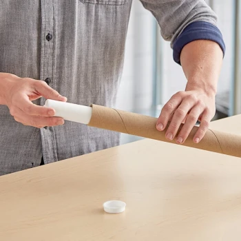 Lavex 1 1/2" x 9" Kraft Mailing Tube - 50/Case