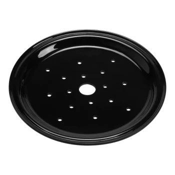 American Metalcraft 9 3/8" Black Melamine Seafood Drip Tray