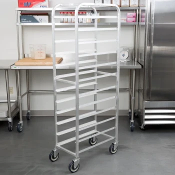 Winholt SS-1212 End Load Stainless Steel Platter Cart - Twelve 12" Trays