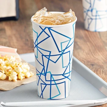 Choice 32 oz. Poly Paper Cold Cup - 25/Pack