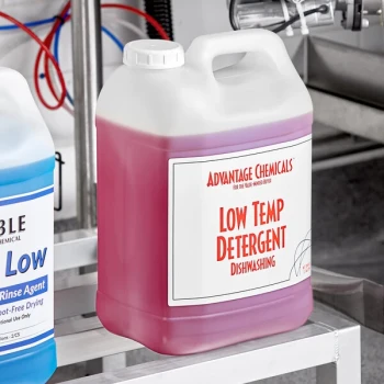 Advantage Chemicals 2.5 Gallon / 320 oz. Low Temperature Concentrated Dishwashing Machine Detergent - 2/Case