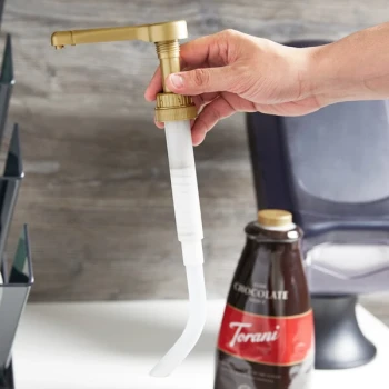 Torani Exclusive 0.50 oz. Flavoring Sauce Pump for 64oz. Bottles