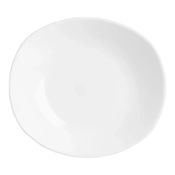 Steelite Performance Taste 10" x 9 1/2" White Zest Platter - 12/Case