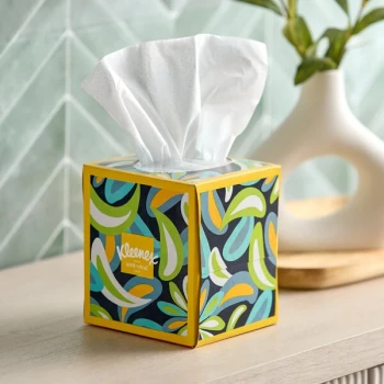 Kleenex® Anti-Viral 55 Sheet 3-Ply Facial Tissue Cube - 27/Case