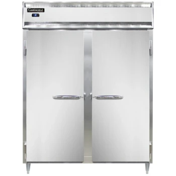 Continental Refrigerator D2RESNSS 57" Extra-Wide Shallow Depth Solid Door Reach-In Refrigerator