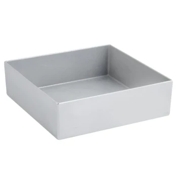 Bon Chef 5107S 96 oz. Platinum Gray Sandstone Finish Cast Aluminum Straight Sided Square Bowl