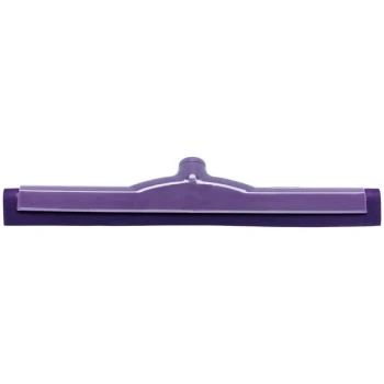 Carlisle Sparta 4156768 18" Purple Double Foam Rubber Floor Squeegee with Plastic Frame
