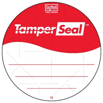 DayMark IT118674B TamperSeal 3" Hand-Writable Tamper-Evident Label - 12,000/Case