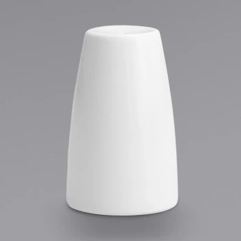 Zwiesel Fortessa 2 1/2" White FSW Porcelain Salt Shaker - 48/Case