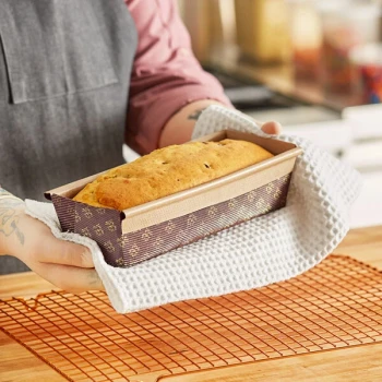 Novacart 8 7/8" x 2 3/4" x 2 1/2" Corrugated Kraft Oven Safe Paper Bread Loaf Pan - 480/Case