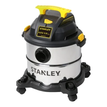 Stanley SL18115 5 Gallon 4 Peak hp Stainless Steel Wet / Dry Vacuum with Tool Kit - 120V, 1 Phase