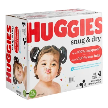 Huggies® Snug & Dry Size 4 Baby Diapers - 148/Case