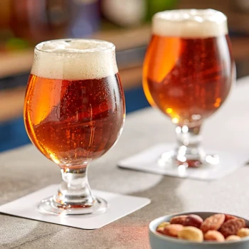 Libbey 3817 10 oz. Customizable Stackable Belgian Beer / Tulip Glass - 12/Case