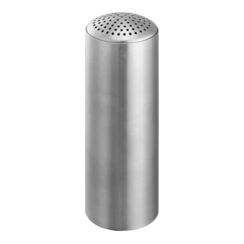 Service Ideas STC 6 oz. Round Stainless Steel Shaker with Multi-Hole Lid - 6/Case