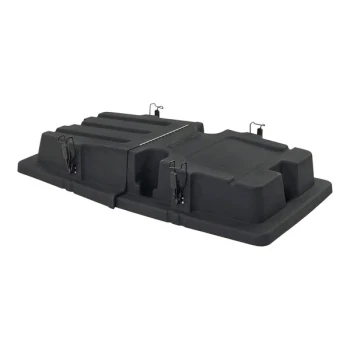 Rubbermaid® BRUTE 2221456 Black Hinged Dome Lid for 0.5 Cubic Yard Tilt Truck / Trash Cart