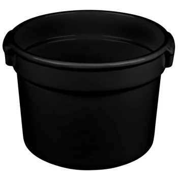 TableCraft CW1310BK 11 Qt. Black Cast Aluminum Bain Marie Soup Bowl
