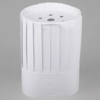 Royal Paper RCH10 10" Pleated Disposable Chef Hat - 24/Case