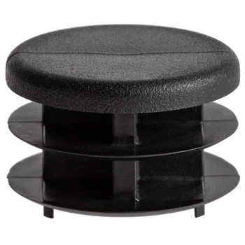 CSL P136-4-24 Black Replacement Flat Foot Plug for CSL Tray Stands   - 24/Pack