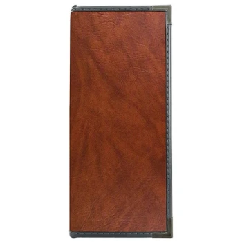 H. Risch, Inc. SEV-12V Seville 4 1/4" x 11" Customizable 12 View Menu Cover