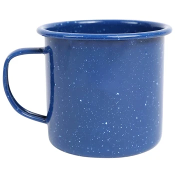 Crow Canyon Home K11MBU Stinson 12 oz. Medium Blue Speckle Enamelware Mug