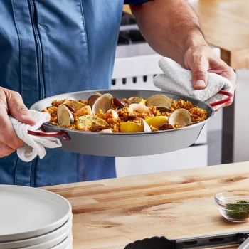 Matfer Bourgeat 11" Polished Carbon Steel Paella Pan 070528
