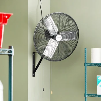Boltic 24" Wall-Mounted 2-Speed Oscillating Fan - 5,800-7,250 CFM, 120V