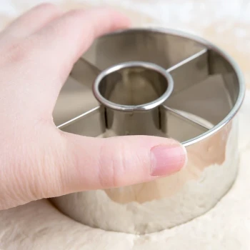 Ateco 14423 3 1/2" Stainless Steel Doughnut Cutter