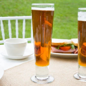 Libbey 3828 Catalina 12 oz. Customizable Footed Pilsner Glass - 24/Case