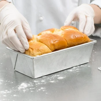 Chicago Metallic 40561 1 lb. Aluminized Steel Bread Loaf Pan - 9 inch x 4 1/2 inch x 2 3/4 inch