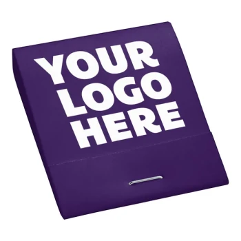 D.D. Bean & Sons Co PW28R 20-Strike Customizable Matchbook Purple Cover - White Print - 2,500/Case