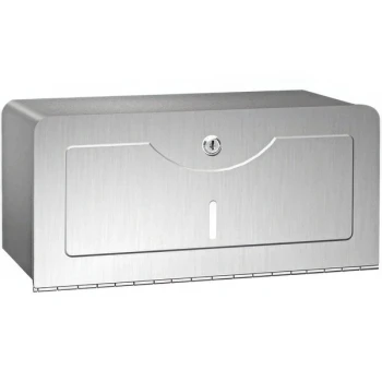 American Specialties, Inc. 10-0245-SS Surface-Mounted Stainless Steel C-Fold / Multifold Paper Towel Dispenser