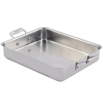 Bon Chef 60013CLD Cucina 3 Qt. Stainless Steel Roasting Pan - 11 5/8" x 9 3/8" x 2 3/8"
