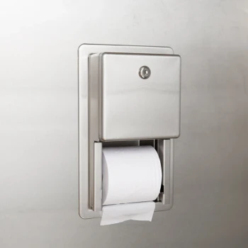 Bobrick B-3888 ClassicSeries Multi Roll Recessed Toilet Tissue Dispenser with Satin Finish