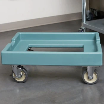 Cambro CD1826PDB401 Slate Blue Pizza Dough Box Camdolly