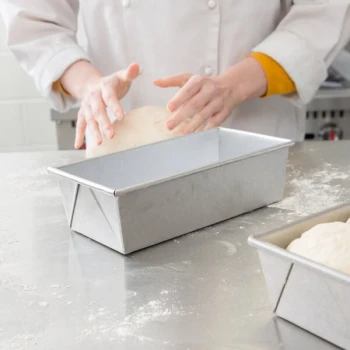 Chicago Metallic 40565 1 lb. Glazed Aluminized Steel Bread Loaf Pan - 9 inch x 4 1/2 inch x 2 3/4 inch