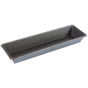 Matfer Bourgeat 332291 Exopan Steel Non-Stick Rectangular Brioche Mold / Loaf Pan - 9 7/8 inch x 3 3/8 inch x 1 1/2 inch