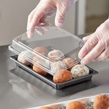 Choice 5 1/4" x 8 1/2" Extra Large Food Container with Lid - 300/Case
