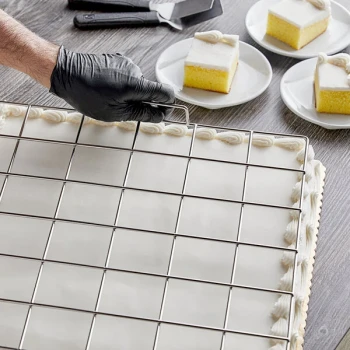 Choice 54 Piece Stainless Steel Full Size Sheet Cake Marker