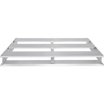 Vestil AP-4824 48" x 24" x 6" Aluminum Half Pallet with 4,000 lb. Capacity