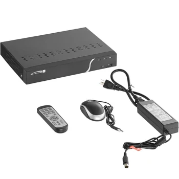 Speco Technologies 4-Channel 8MP Network Video Recorder with Intelligent Analytics and Built-In PoE N4JLN1TB - 4W