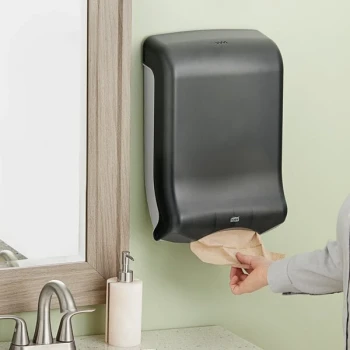 Tork 73TR Black Multifold and C-Fold Hand Towel Dispenser H2
