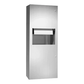 American Specialties, Inc. Simplicity 10-64696A-9 Surface-Mounted Battery-Operated Automatic Roll Paper Towel Dispenser with 9.9 Gallon Waste Receptacle
