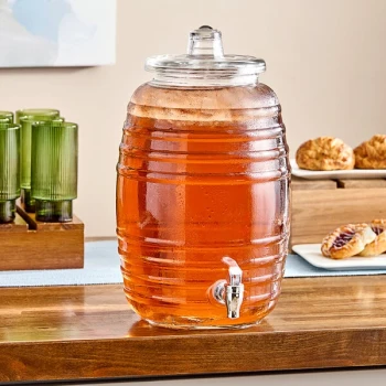 Acopa 2.5 Gallon Barrel Glass Beverage Dispenser