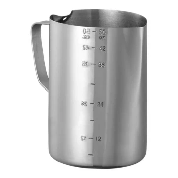 Service Ideas 50.7 oz. Stainless Steel Frothing Pitcher with Measuring Lines FROTH506 - 6/Case