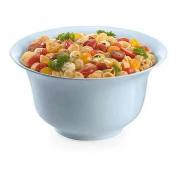 TableCraft CW3130GY 3.25 Qt. Gray Cast Aluminum Tulip Salad Bowl