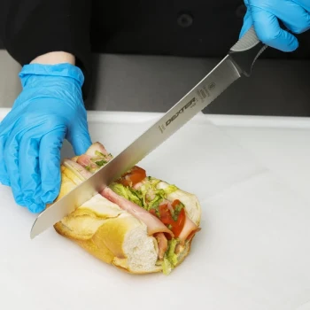 Dexter-Russell 29333 V-Lo 10" Scalloped Bread and Sandwich Knife