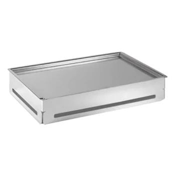 Rosseto SM144 21 3/4" x 14 3/4" Stainless Steel Ice Housing with Acrylic Insert and Steel Tray