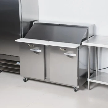 Traulsen UPT4818-LL 48" 2 Left Hinged Door Refrigerated Sandwich Prep Table