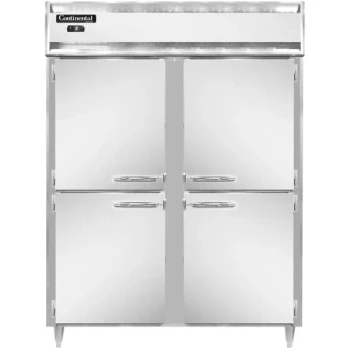 Continental Refrigerator D2FENHD 57" Extra-Wide Solid Half Door Reach-In Freezer
